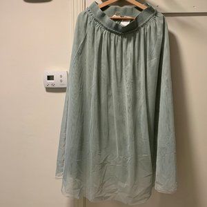 Light green Midi Skirt